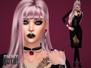 Sims 4 — Oh My Goth - Karina Cornell by DarkWave14 — Download all CC's listed in the Required Tab to have the sim like in