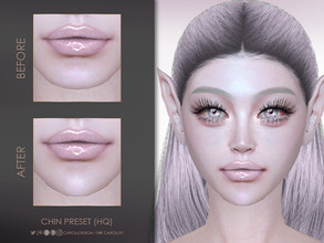 Sims 4 — Chin Preset (HQ) by Caroll912 — A long and pointy chin preset for female Sims. Preset is suited for Teen -