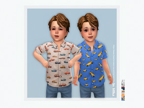 Sims 4 — Felix Button Up Shirt by lillka — Felix Button Up Shirt 6 swatches Base game compatible Custom thumbnail
