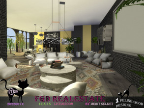 Sims 4 — FGD Room2022007 C by Merit_Selket — elegant and spacious livingroom in gold, black and warm white colors only