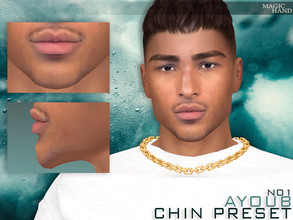 Sims 4 — [Patreon] Ayoub Chin Preset N01 by MagicHand — Bigger chin for males and females - HQ Compatible. Click on the