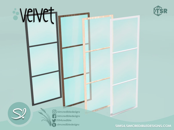 Sims 4 — Velvet separator by SIMcredible! — by SIMcredibledesigns.com available at TSR 4 colors variations