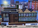 Sims 4 — Magic Loft by Anny_M4 — Here's a spacious magic loft penthouse with a huge greenhouse. On the first floor it has