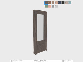 Sims 4 — Boulangerie - Single door closed by Syboubou — This is a closed single door for a shop or a store, available in