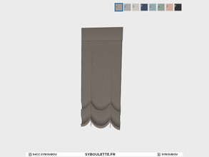 Sims 4 — Boulangerie - Shades (1 tile) back by Syboubou — This is a curtain with the back that will face the interior to