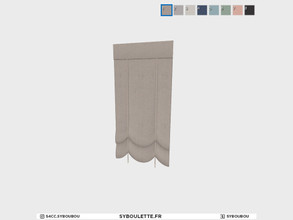 Sims 4 — Boulangerie - Shades (1 tile) front by Syboubou — This is a curtain with the back that will face the interior to