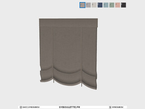 Sims 4 — Boulangerie - Shades (2 tiles) back by Syboubou — This is a curtain with the back that will face the interior to