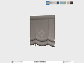 Sims 4 — Boulangerie - Shades (2 tiles) front by Syboubou — This is a curtain with the back that will face the interior