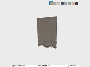 Sims 4 — Boulangerie - Shades (diagonal tile) back by Syboubou — This is a curtain with the back that will face the