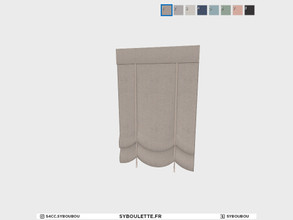 Sims 4 — Boulangerie - Shades (diagonal tile) back by Syboubou — This is a curtain with the back that will face the