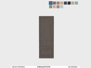 Sims 4 — Boulangerie - Wall panel (blank) by Syboubou — This is a tileable wall panel available in 12 wooden and painted