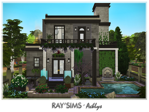 Sims 4 — Achlys by RayDesign9 — This house fully furnished and decorated, without custom content. This house has 3
