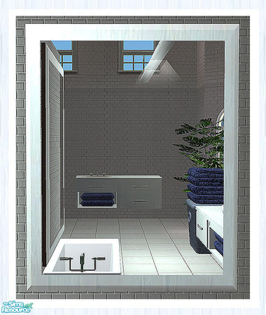 Sims 2 — Sanita Bath Mirror by simtomatic — Fits perfectly hung over the bath.