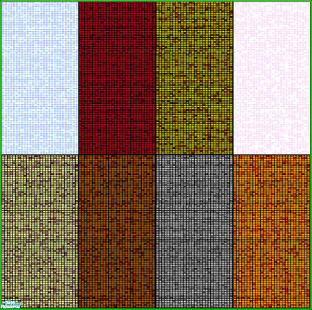 Sims 2 — Fall Colored Tiny Bathroom Tiles by Agent420 — If you like Tiny Tiles, there here is a set of 8. 2 light colored
