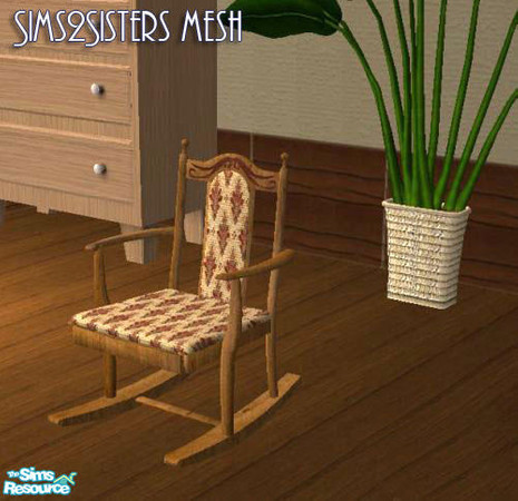 Sims 2 — S2S Rocking chair - New Mesh by sims2sisters — 