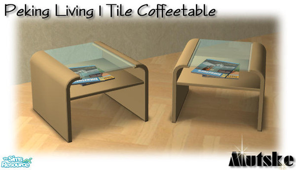 Sims 2 — Peking Living - Coffeetable 1 Tile Creme by Mutske — And an other recolor from the Arizona set by Shtinky00. I