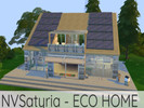 Sims 4 — Eco Home NO CC by NVSatyria2 — Ecological Home - Make your own Water and Electricity - 1 Bedroom - 1 Bathroom -