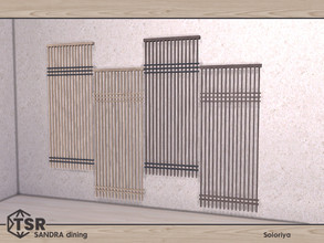 Sims 4 — Sandra Dining. Blinds by soloriya — Wooden blinds. Part of Sandra Dining set. 4 color variations. Category: