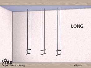 Sims 4 — Sandra Dining. Ceiling Light, long by soloriya — Ceiling light, long version. Part of Sandra Dining set. 3 color