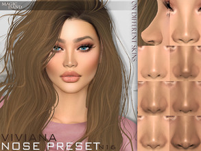 Sims 4 — Viviana Nose Preset N16 by MagicHand — Pointy nose for males and females - HQ Compatible Click on the nose to