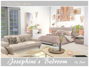 Sims 4 — Josephine's Bedroom by philo — This cozy and warm bedroom is designed for quite and relaxed Sims. Size of the