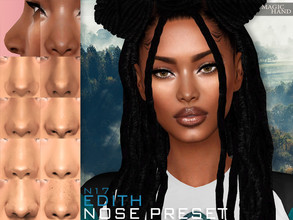 Sims 4 — Edith Nose Preset N17 by MagicHand — Snub nose for males and females - HQ Compatible Click on the nose to find