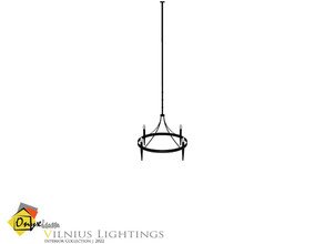 Sims 4 — Vilnius Ceiling Lamp Medium by Onyxium — Onyxium@TSR Design Workshop Lighting Collection | Belong To The 2022