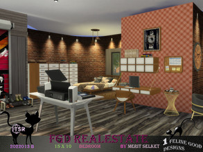 Sims 4 — FGD Room2022013 B by Merit_Selket — Teenager bedroom with rounded walls for a musiclover only TSR CC used 15 x