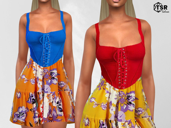 Sims 4 — Cropped Corset Tops by saliwa — Cropped Corset Tops 5 colorful swatches