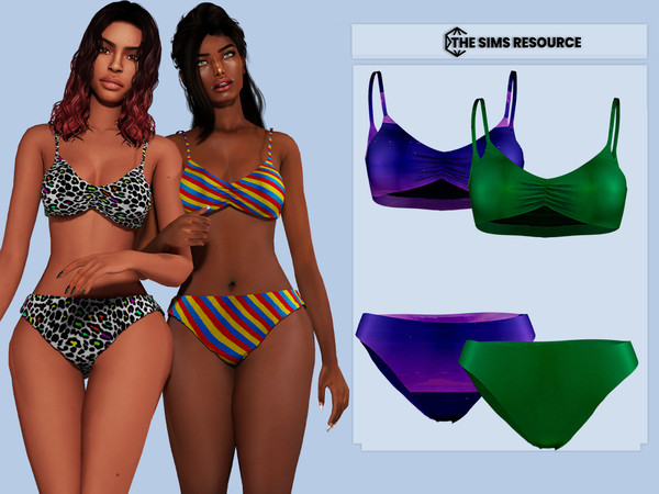 Sims 4 — Anne SwimWear by couquett — SwimWear for female sims 14 swatches All Map All Lod