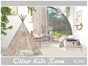 Sims 4 — Ollier Kids Room by philo — A bedroom for one child and two toddlers. Size of the room: 8X11 Medium Walls This