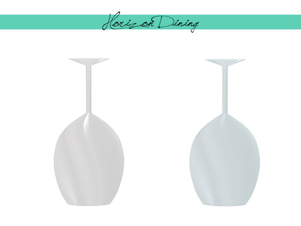 Sims 4 — Horizon Dining - Wine Glass (Upside Down) by zarkus — Horizon Dining - Wine Glass (Upside Down) 2 colors
