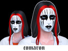 Sims 4 — Joey Jordison Slipknot Mask Makeup by comaron — 2 swatches found in: face paint for male and female