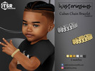 Sims 4 — Cuban Chain Bracelet (Toddlers) by WisteriaSims — **FOR TODDLER'S **NEW MESH - Bracelet Category (Wrist left) -