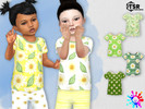 Sims 4 — Daisies Tee by Pelineldis — Six cute tees with daisies print.