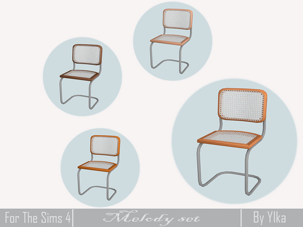 Sims 4 — [SJB] Melody set dining chair by Ylka by Ylka — Has 4 colors. You can see all the colors in the photo above.