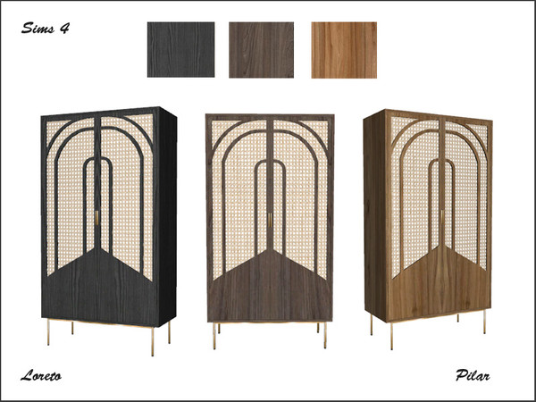 Sims 4 — Loreto Dresser by Pilar — Loreto Dresser