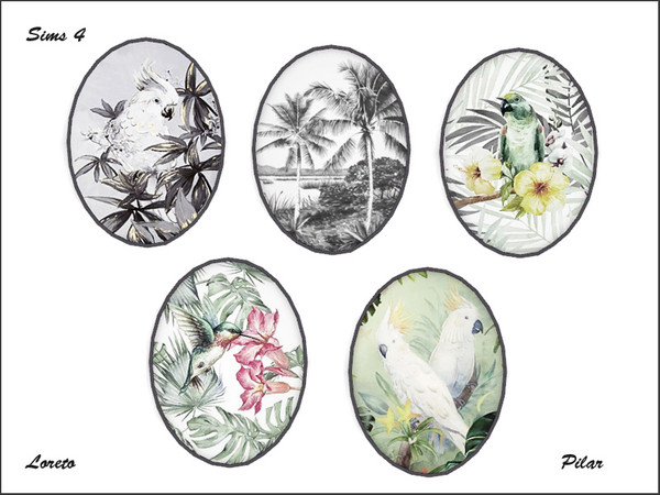 Sims 4 — Loreto Oval by Pilar — Pilar Loreto Oval