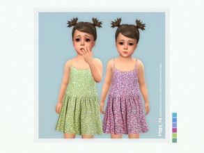 Sims 4 — Lori Dress by lillka — Lori Dress 6 swatches Base game compatible Custom thumbnail