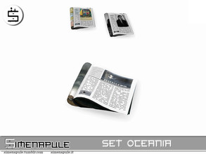 Sims 4 — Set Oceania  - Magazine by Simenapule — Set Oceania - Magazine. 3 colors.