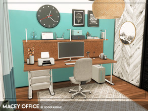 Sims 4 — Macey Office (TSR only CC) by xogerardine — Modern office space.