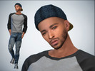 Sims 4 — Marcus Person by nypisnina — Male sim. Mostly TSR CC used. Added Kijikos 3D eyelashes and used Kijikos