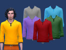 Sims 4 — Henley Hoodie 6 new colours by EthanODonnell2 — The classic Henley hoodie for him and her. Six new colours to