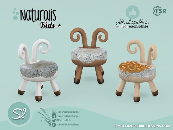 Sims 4 — Naturalis Kids Ram chair blanket by SIMcredible! — by SIMcredibledesigns.com available at TSR 3 colors +