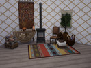 Sims 4 — Yurt wall with visible lattice by premadesim — Yurt wall with visible lattice, works with all wall heights.