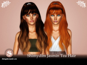 Sims 3 — Jasmin Tea Hairstyle - All Ages by Shimydimsims — Hi! I hope you will like this hair! It's a half up half down