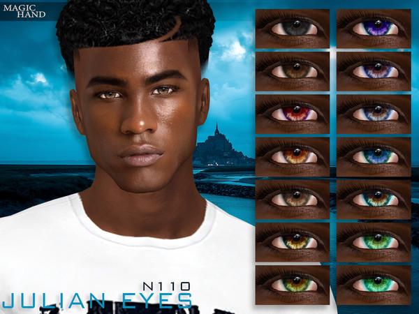 Sims 4 — Julian Eyes N110 by MagicHand — Colorful eyes for males and females in 16 colors - HQ Compatible. Preview - CAS