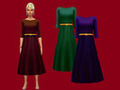 Sims 4 — Vampyr Lover Dress 01 by EthanODonnell2 — Three rich coloured takes on this one dress from Get Together, which