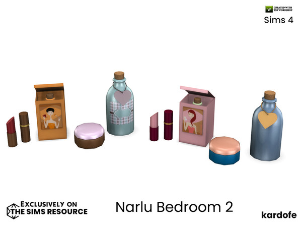 Sims 4 — kardofe_Narlu Bedroom_Cosmetics by kardofe — Decorative cosmetics, in two different options