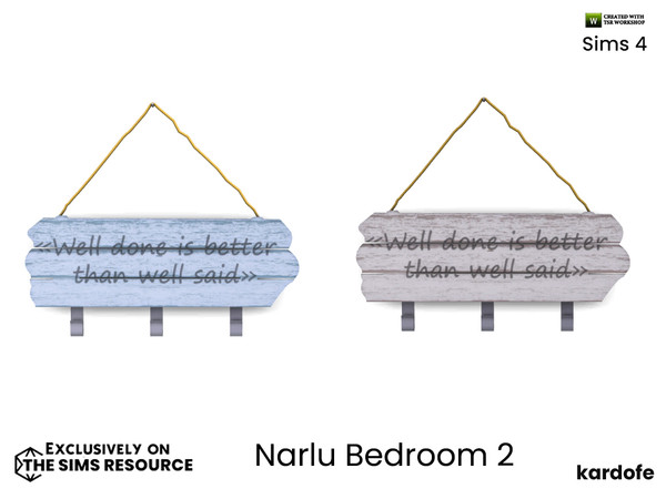 Sims 4 — kardofe_Narlu Bedroom_Wall decoration by kardofe — Wall decoration in metal and wood, in two different options